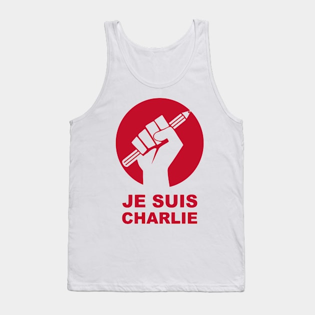 Je Suis Charlie Freedom Of Speech Tank Top by Ramateeshop